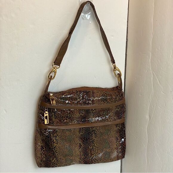 Bags By Pinky Miami Florida Faux Snake Skin Purse - Picture 1 of 9